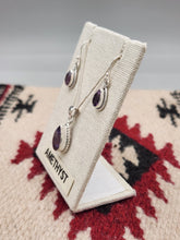Load image into Gallery viewer, AMETHYST OVAL PENDANT SET