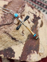 Load image into Gallery viewer, ZUNI INLAY CROSS NECKLACE - SYLVESTER NOCHE