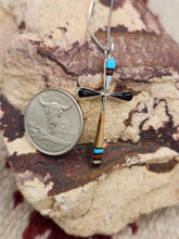 Load image into Gallery viewer, ZUNI INLAY CROSS NECKLACE - SYLVESTER NOCHE