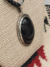 Load image into Gallery viewer, ONYX PENDANT ON 6MM BEADS - HARRISON YAZZIE