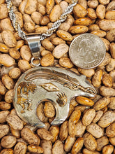 Load image into Gallery viewer, STERLING SILVER/12KGF BEAR PENDANT - MARK YAZZIE