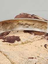 Load image into Gallery viewer, STERLING SILVER WAVE CUFF BRACELET-NAVAJO - TOMMY & ROSITA SINGER
