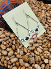 Load image into Gallery viewer, ONYX EARRINGS - STERLING SILVER