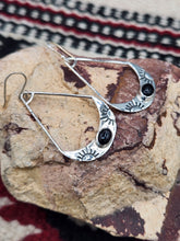 Load image into Gallery viewer, ONYX EARRINGS - STERLING SILVER