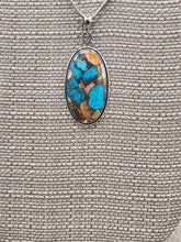 Load image into Gallery viewer, TURQUOISE &SPINY OYSTER SHELL NECKLACE &EARRINGS SET