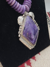 Load image into Gallery viewer, CHAROITE BEADED NECKLACE