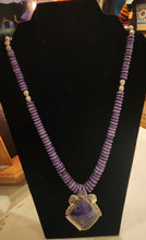 Load image into Gallery viewer, CHAROITE BEADED NECKLACE