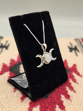 Load image into Gallery viewer, MOONSTONE TRIPLE MOON NECKLACE