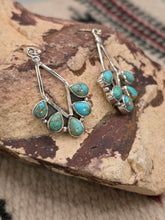 Load image into Gallery viewer, TURQUOISE 4 STONE EARRINGS