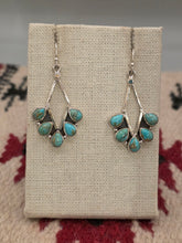 Load image into Gallery viewer, TURQUOISE 4 STONE EARRINGS