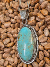 Load image into Gallery viewer, TURQUOISE OVAL PENDANT- MIKE SMITH