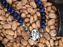 Load image into Gallery viewer, LAPIS LAZULI 8MM RONDELLE BEADED NECKLACE - 20" LONG