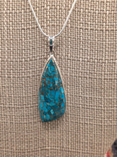 Load image into Gallery viewer, BLUE COPPER TURQUOISE NECKLACE AND EARRING SET