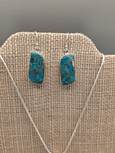 Load image into Gallery viewer, BLUE COPPER TURQUOISE NECKLACE AND EARRING SET