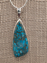 Load image into Gallery viewer, BLUE COPPER TURQUOISE NECKLACE AND EARRING SET
