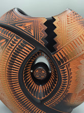 Load image into Gallery viewer, ACOMA ETCHWARE KACHINA PILLOW POT POTTERY - DIANE ARAGON- #1