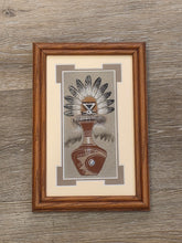 Load image into Gallery viewer, SANDPAINTING - MORNING SINGER & VASE - MICHAEL WATCHMAN