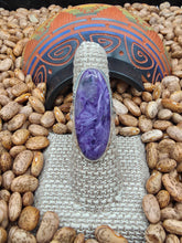 Load image into Gallery viewer, CHAROITE RING - OVAL - SIZE 6