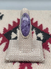 Load image into Gallery viewer, CHAROITE RING - OVAL - SIZE 6