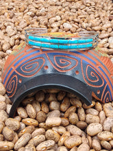 Load image into Gallery viewer, BLUE OPAL INLAY DOUBLE ROW CUFF BRACELET- ZUNI - ANSON WALLACE
