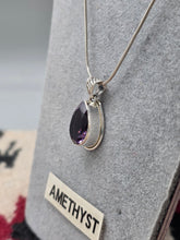 Load image into Gallery viewer, AMETHYST TEARDROP PENDANT & EARRINGS SET