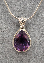 Load image into Gallery viewer, AMETHYST TEARDROP PENDANT & EARRINGS SET