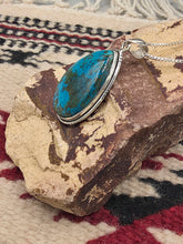 Load image into Gallery viewer, CHRYSOCOLLA TEARDROP NECKLACE
