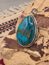 Load image into Gallery viewer, CHRYSOCOLLA TEARDROP NECKLACE