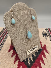 Load image into Gallery viewer, LARIMAR NECKLACE & EARRINGS SET - TEARDROP
