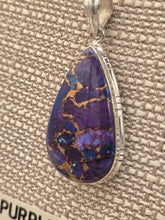 Load image into Gallery viewer, PURPLE COPPER TURQUOISE PENDANT & EARRING SET - TEARDROP