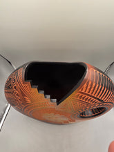 Load image into Gallery viewer, ACOMA ETCHWARE EAGLE DANCER KACHINA PILLOW POT POTTERY - DIANE ARAGON #2