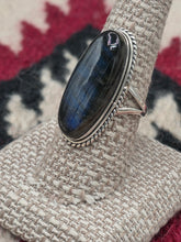Load image into Gallery viewer, LABRADORITE RING -SIZE 8.5