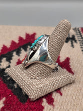 Load image into Gallery viewer, MASSIVE TURQUOISE & CORAL MEN'S RING - LOYOLITA TSATTE - SIZE 13