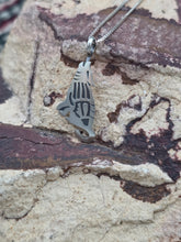 Load image into Gallery viewer, STERLING SILVER HOPI OVERLAY WOLF PENDANT- DANIELLE WADSWORTH