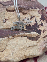 Load image into Gallery viewer, STERLING SILVER HOPI OVERLAY ROADRUNNER NECKLACE- DANIELLE WADSWORTH