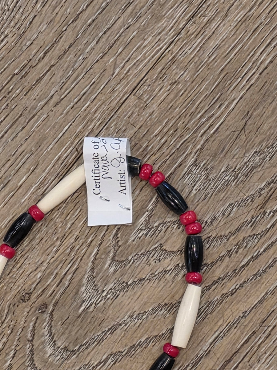 HORN BEADED ROSETTE NECKLACE- MEDICINE WHEEL – Southwest