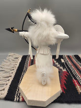 Load image into Gallery viewer, KNEELING WHITE BUFFALO WARRIOR KACHINA - JACIDA LOLEY