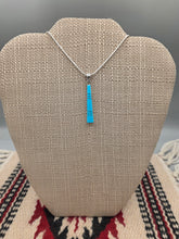 Load image into Gallery viewer, TURQUOISE INLAY PENDANT- ZUNI- MADARRAL KALLESTEWA