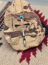 Load image into Gallery viewer, LARGE MULTI INLAY CROSS NECKLACE- ZUNI - SYLVESTER NOCHE