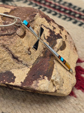 Load image into Gallery viewer, LARGE MULTI INLAY CROSS NECKLACE- ZUNI - SYLVESTER NOCHE