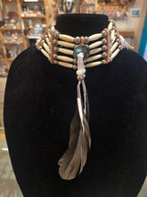 Load image into Gallery viewer, 5 STRAND WHITE BONE & ABALONE CHOKER - LINDA LEE