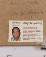Load image into Gallery viewer, SANDPAINTING - RAINBOW PEOPLE - LESTER JOHNSON