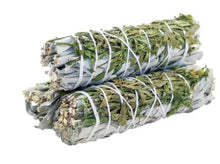 Load image into Gallery viewer, WHITE SAGE & RUDA RUE 4" WANDS - 2 PACK