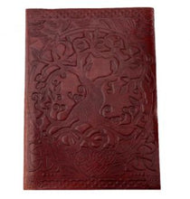 Load image into Gallery viewer, LEATHER LOCKING JOURNAL - TREE OF LIFE
