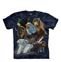 Load image into Gallery viewer, WILD ALASKAN COLLAGE - ADULT T-SHIRT