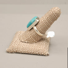 Load image into Gallery viewer, TURQUOISE RING- SIZE 8.5 - RECTANGLE