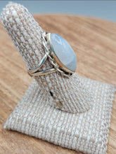 Load image into Gallery viewer, MOONSTONE RING - SIZE 7 - DIAMOND SHAPED