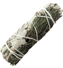 Load image into Gallery viewer, WHITE SAGE &amp; CEDAR 4&quot; WANDS -2 PACK
