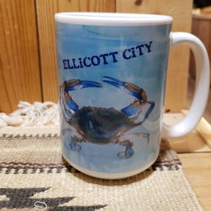 ELLICOTT CITY "MARYLAND CRAB" Mug - 15 oz