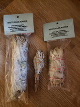 Load image into Gallery viewer, PREMIUM WHITE SAGE - 4 WAND SIZES / LOOSE LEAF